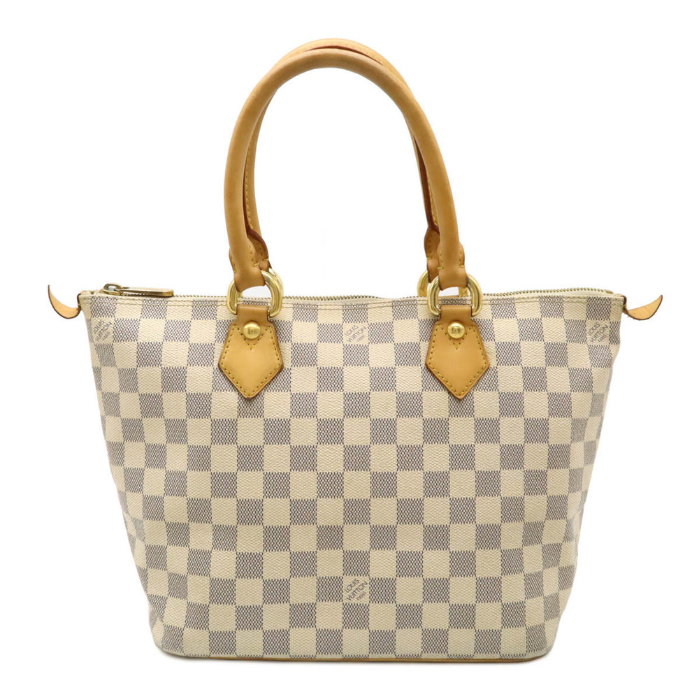 LOUIS VUITTON Damier Azur White Saleya Tote Bag Handbag